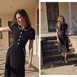 Christy Dawn Sebastian Dress - Noir - Size Medium; fits Small